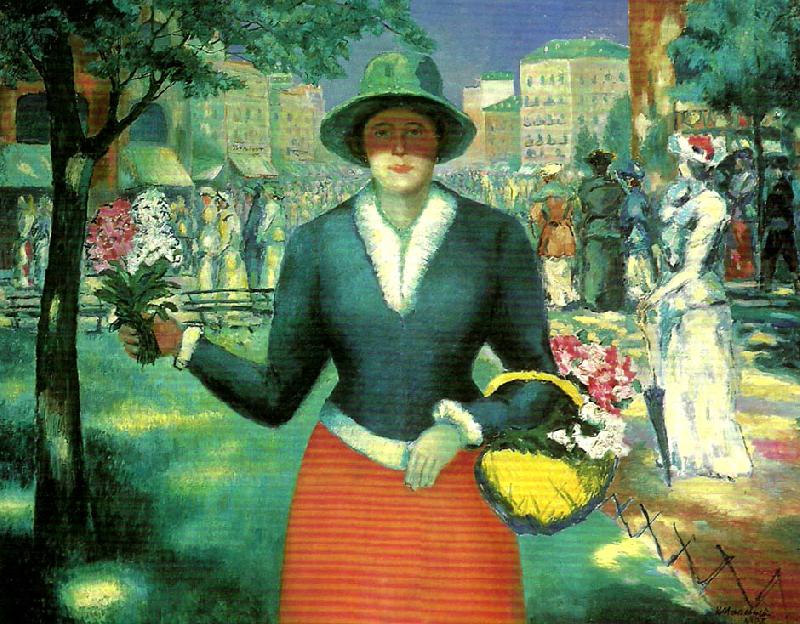 flower girl, Kazimir Malevich